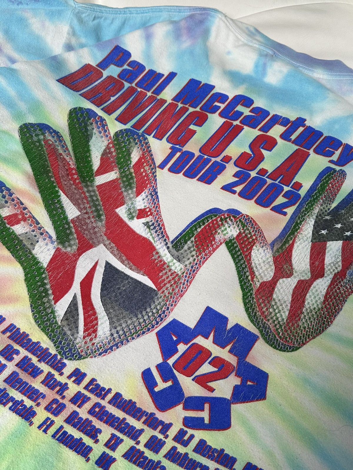 Band Tees × Fruit Of The Loom T-shirt Paul McCartney Driving U.S.A. Tour 2002 Size US XL / EU 56 / 4 - 3 Thumbnail