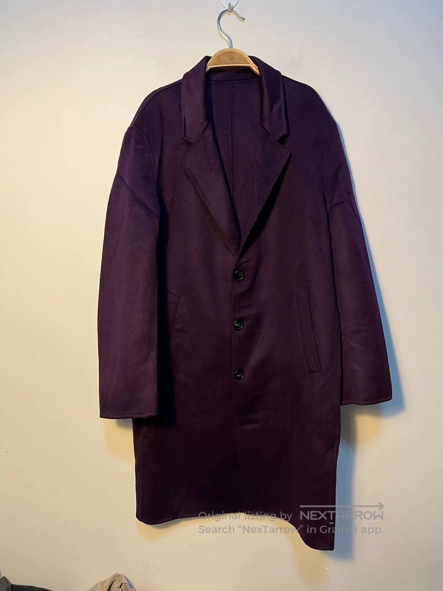 Acne Studios Acne Studios Purple Cashmere Coat. Size US M / EU 48-50 / 2 - 1 Thumbnail