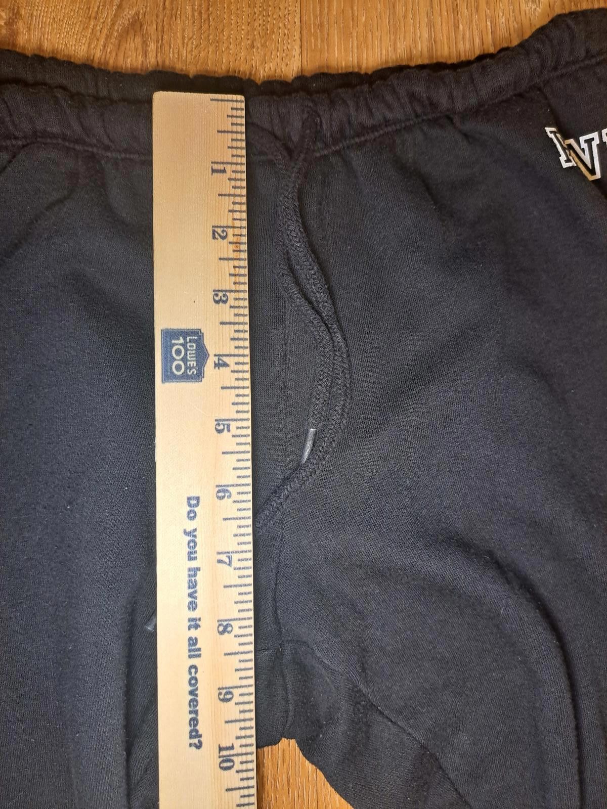 Designer Victorias Secret PINK Sweatpants Womens XS Black Cotton Size 26" / US 2 / IT 38 - 9 Thumbnail