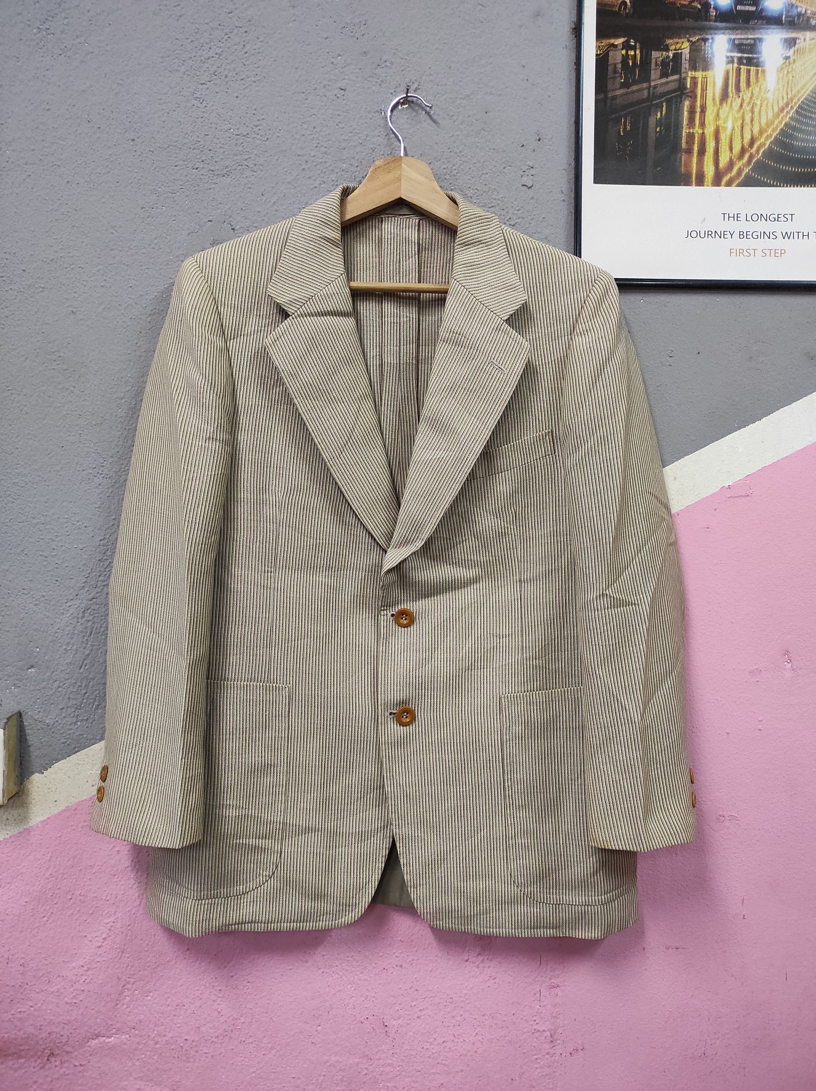 Burberry × Vintage BURBERRY VINTAGE PLAID BLAZER JACKET Size 40R - 1 Thumbnail