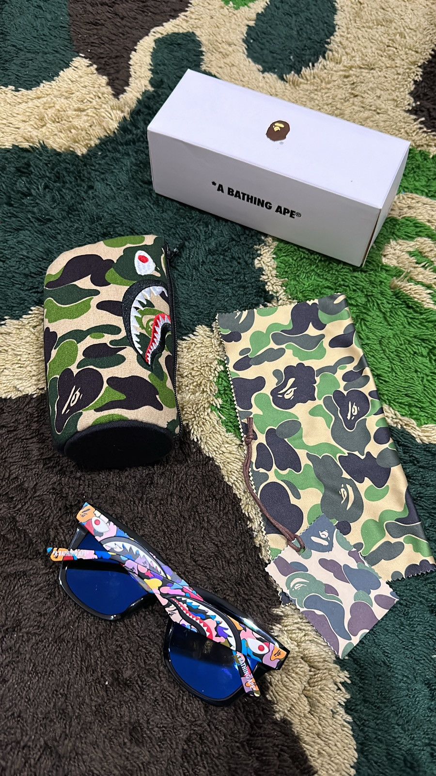 image of Bape Shark Sunglasses, Men's