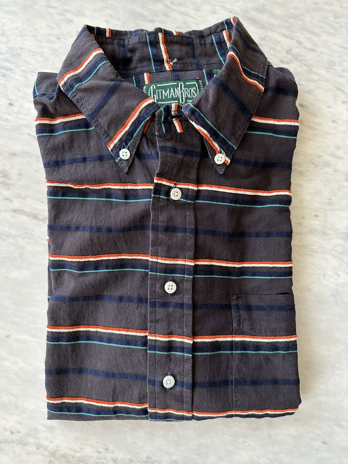 Gitman Bros. Vintage Short Sleeve Button Down Size US L / EU 52-54 / 3 - 1 Thumbnail