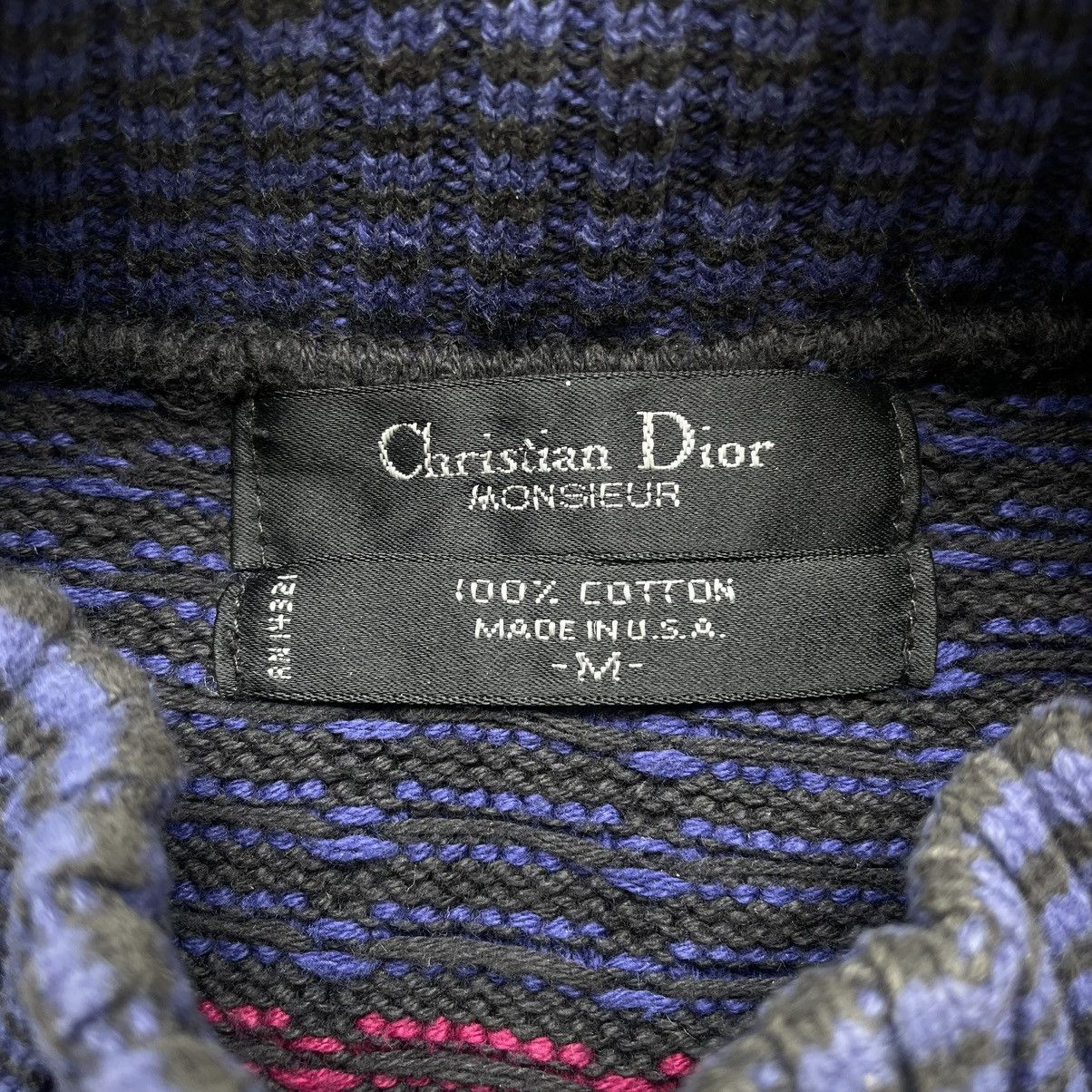 Christian Dior Monsieur × Designer × Vintage Vintage 80s Christian Dior Monsieur Striped Sweater Crewneck Size US M / EU 48-50 / 2 - 3 Thumbnail