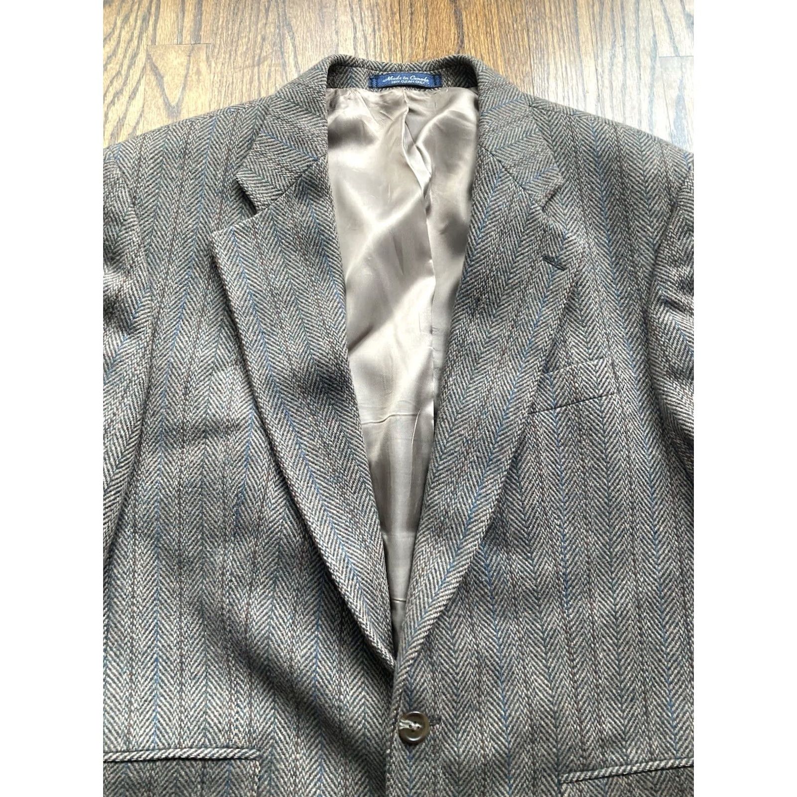 Polo Ralph Lauren VINTAGE Polo Ralph Lauren Blazer Jacket Mens 41R Wool Tweed Brown Herringbone University Classic Size US L / EU 52-54 / 3 - 4 Thumbnail