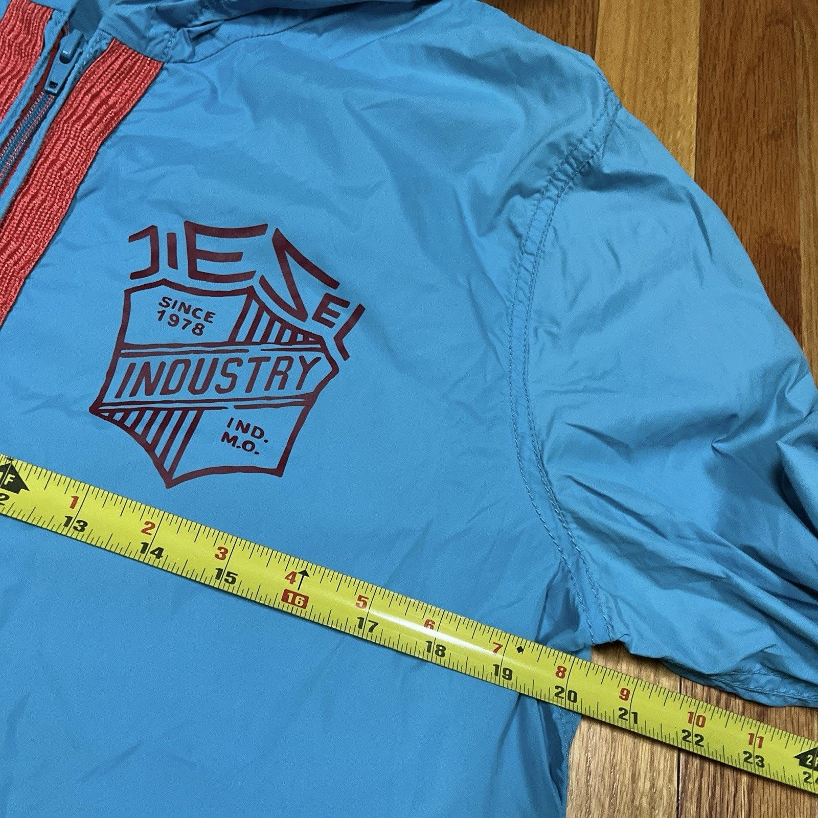 Diesel Diesel Lightweight Windbreaker Jacket Blue NeverForget Stain Size US M / EU 48-50 / 2 - 5 Thumbnail