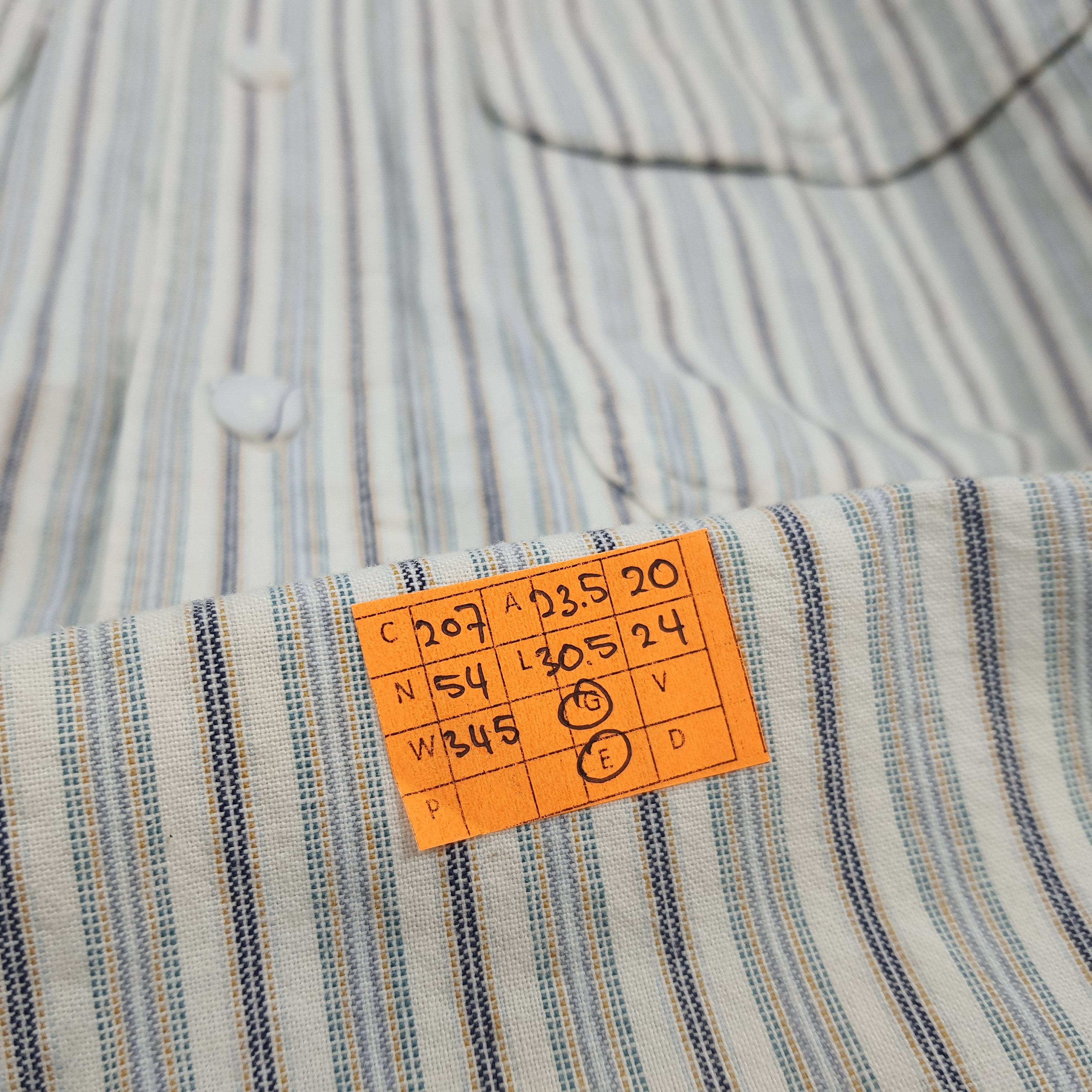 Japanese Brand × Sugar Cane × Vintage Vintage Sugar Cane Striped Japanese Brand Button Up Shirt Size US L / EU 52-54 / 3 - 7 Thumbnail