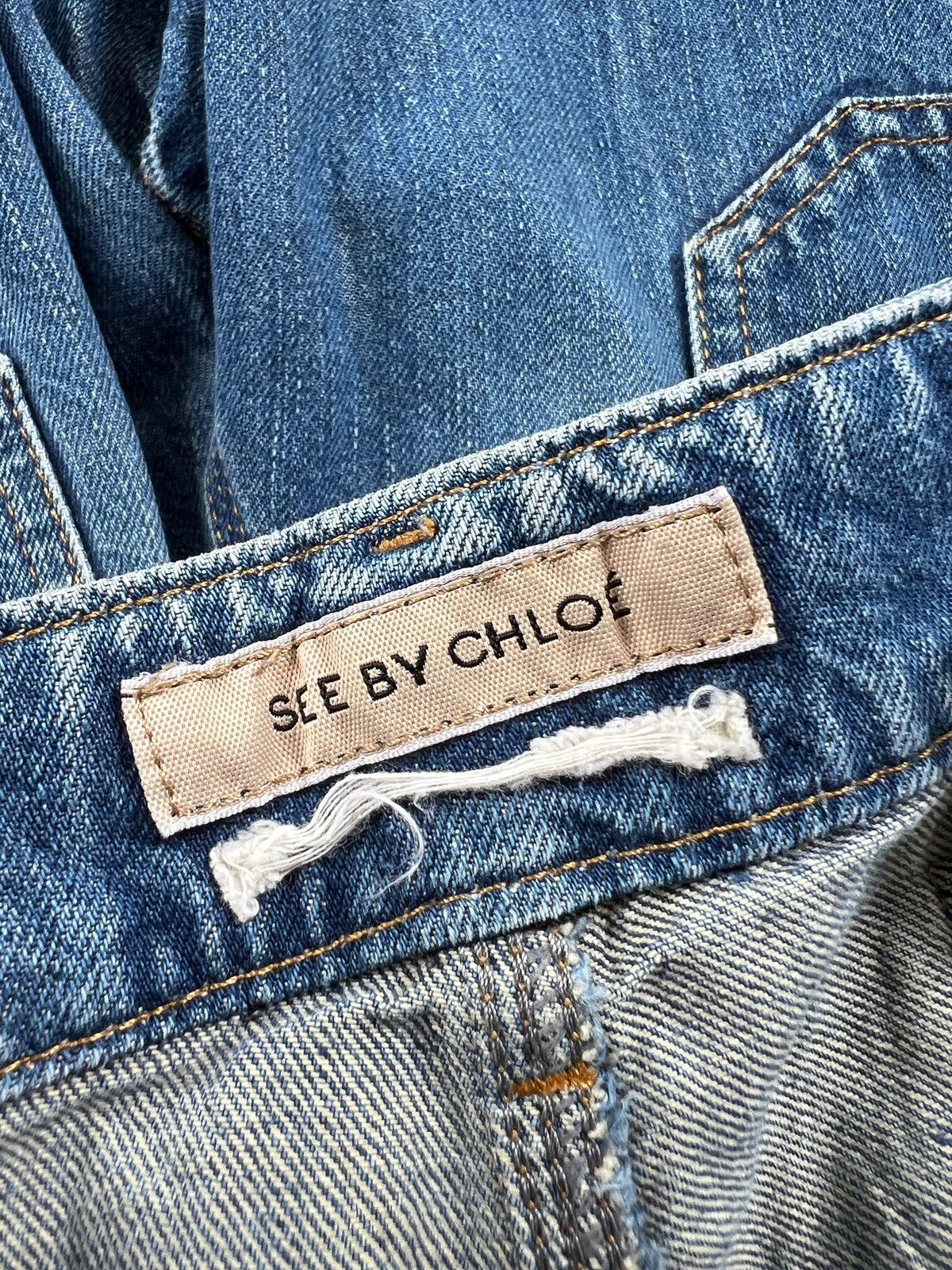 Chloe 2000 See by Chloé Carpenter Jeans Size 29" - 10 Thumbnail