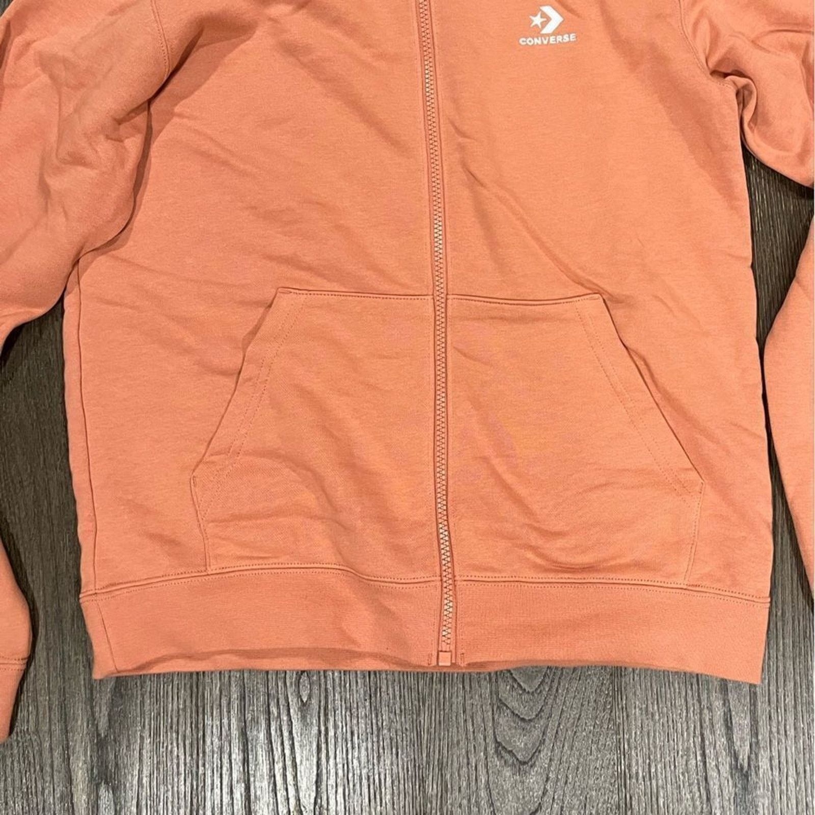 Converse NWT Converse Unisex Long Sleeve Full Zip Hoodie - Size XS Size XS / US 0-2 / IT 36-38 - 8 Thumbnail
