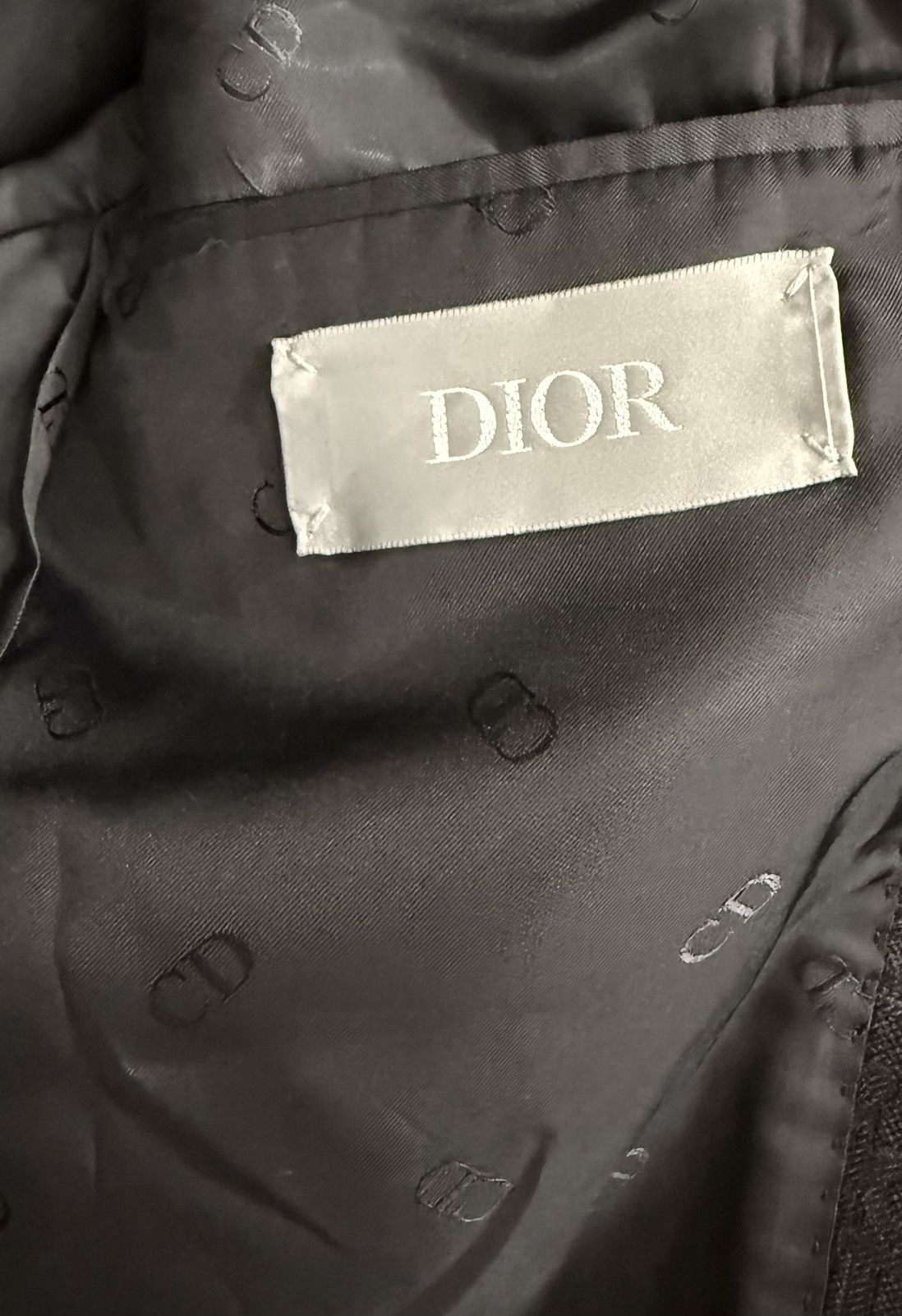 Dior Dior asymmetrical oblique collar black wool blazer jacket 48 Size 48R - 5 Thumbnail