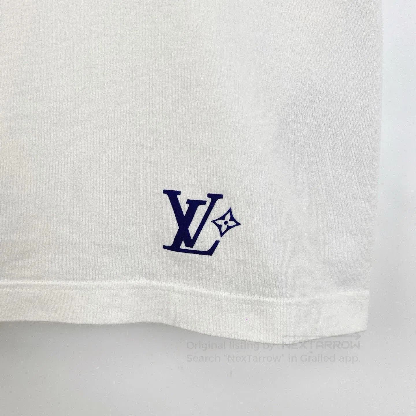 Louis Vuitton LV SS25 White Earth Flocked Print T-shirt. Size M / US 6-8 / IT 42-44 - 6 Thumbnail
