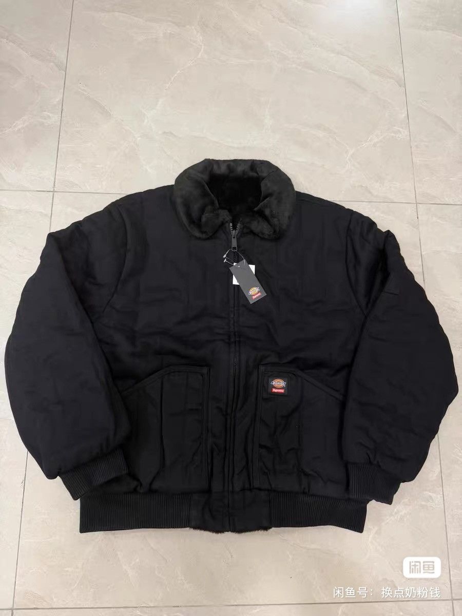 Dickies × Supreme Supreme Dickies Quilted Work Jacket Black | Grailed