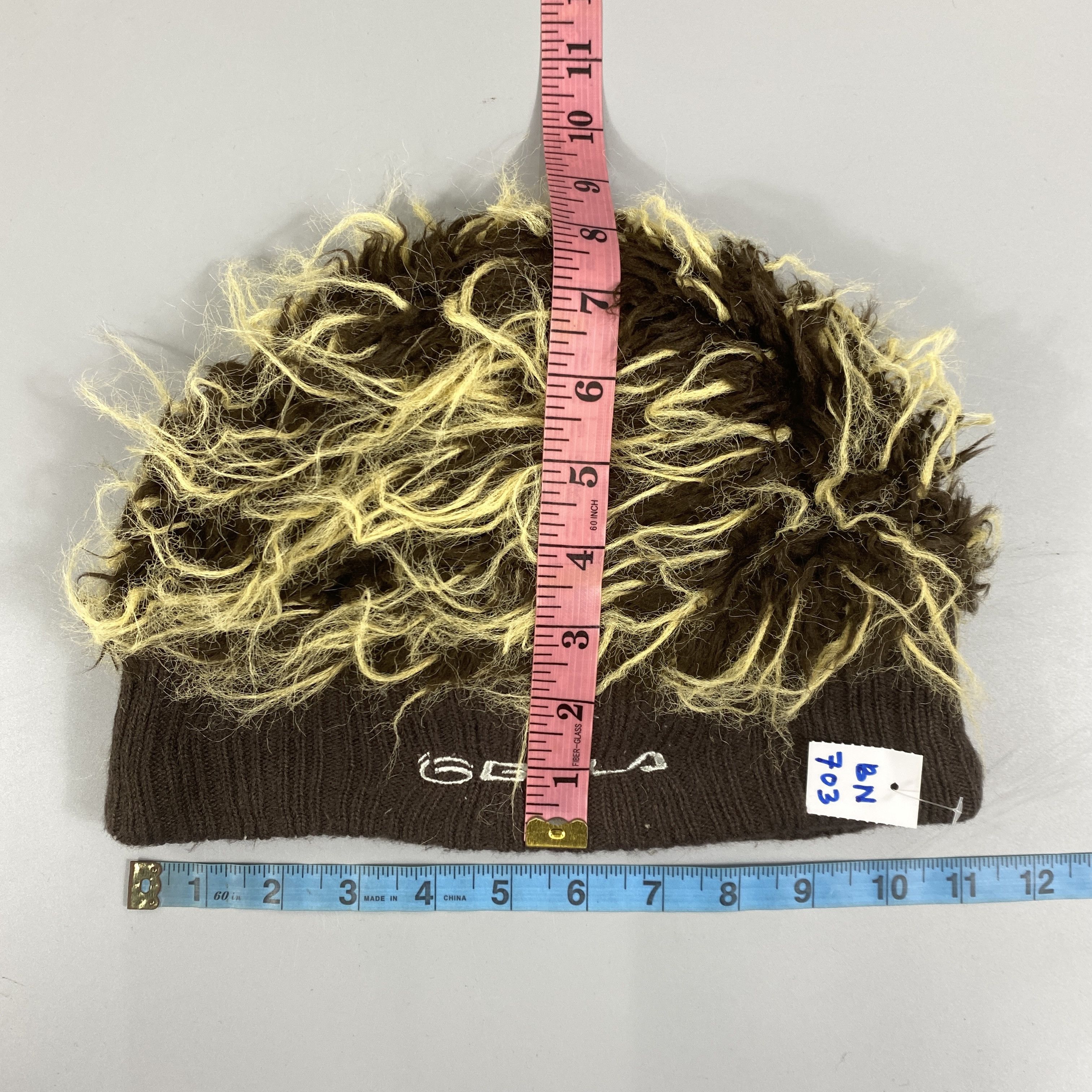 Japanese Brand Gbula Fur Snow Cap Beanie -BN703 Size ONE SIZE - 6 Thumbnail