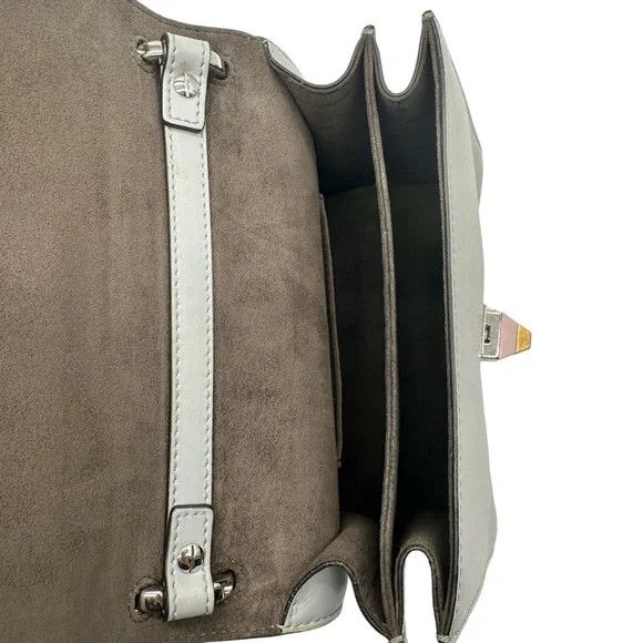 Fendi Fendi Liberty Fun Fair Kan Shoulder Bag in Grigio Perla Size ONE SIZE - 6 Thumbnail