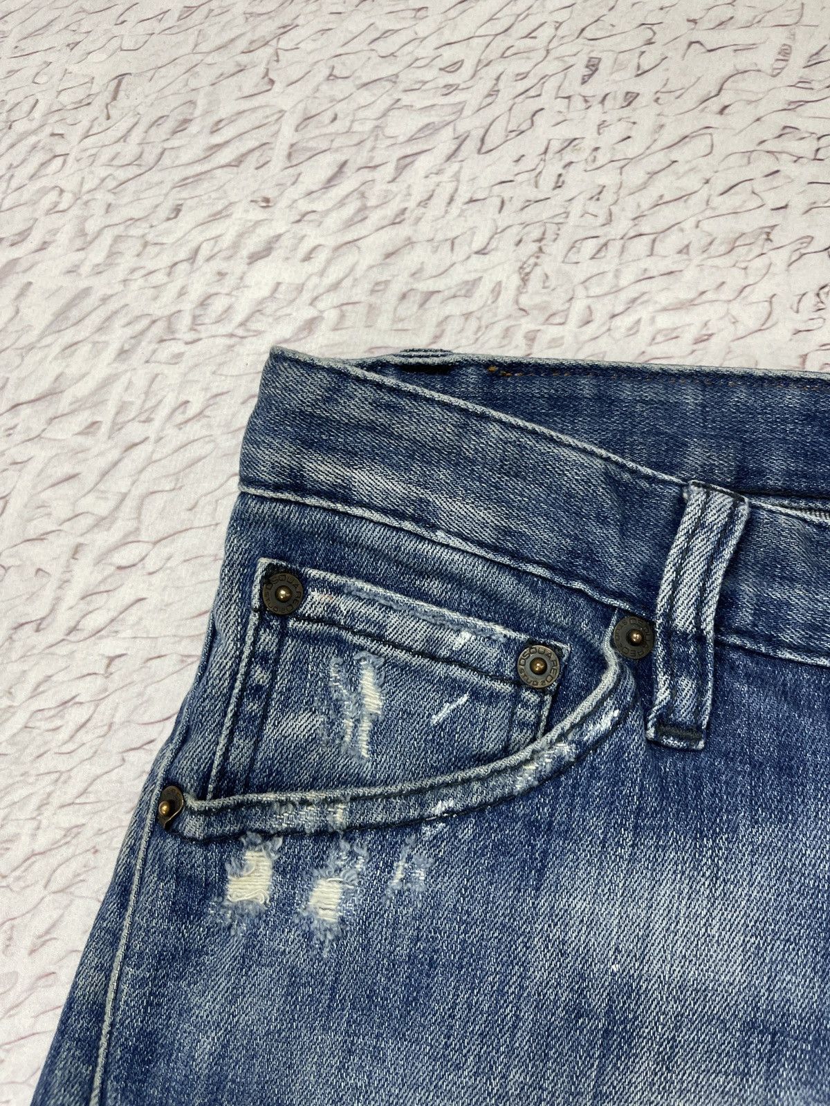 Dsquared2 Dsquared d2 vintage distressed denim jeans paint embroidery Size US 30 / EU 46 - 8 Thumbnail