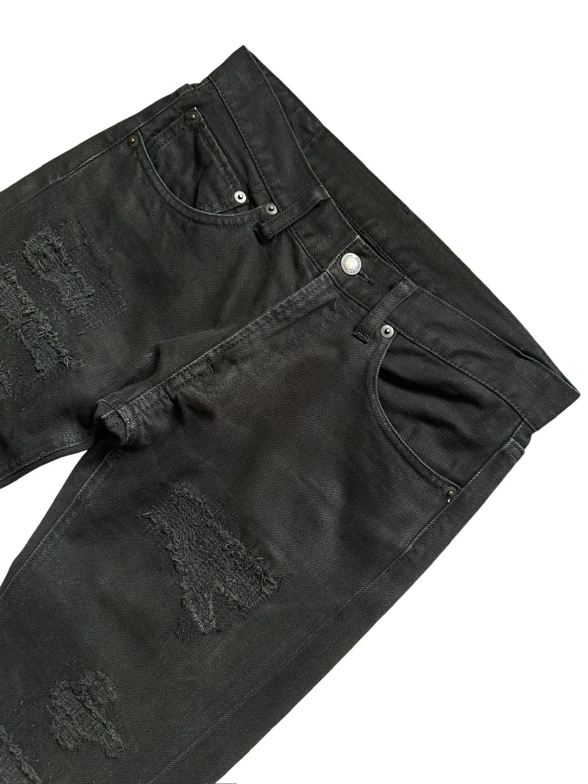 monkey time 00's Monkey time j-rock boro denim jeans Size US 29 - 3 Thumbnail