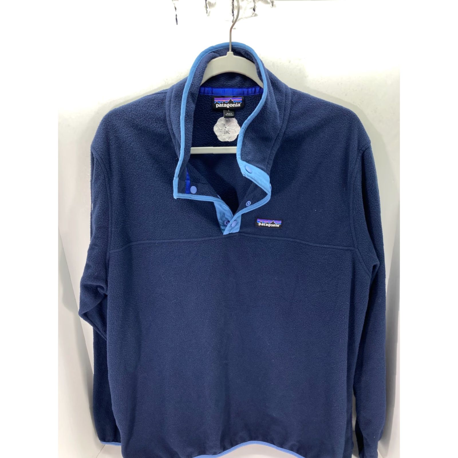 Patagonia Patagonia Thermal Sweater Sweatshirt Mens L Blue Embroidered Logo Pullover Shirt Size US L / EU 52-54 / 3 - 3 Thumbnail