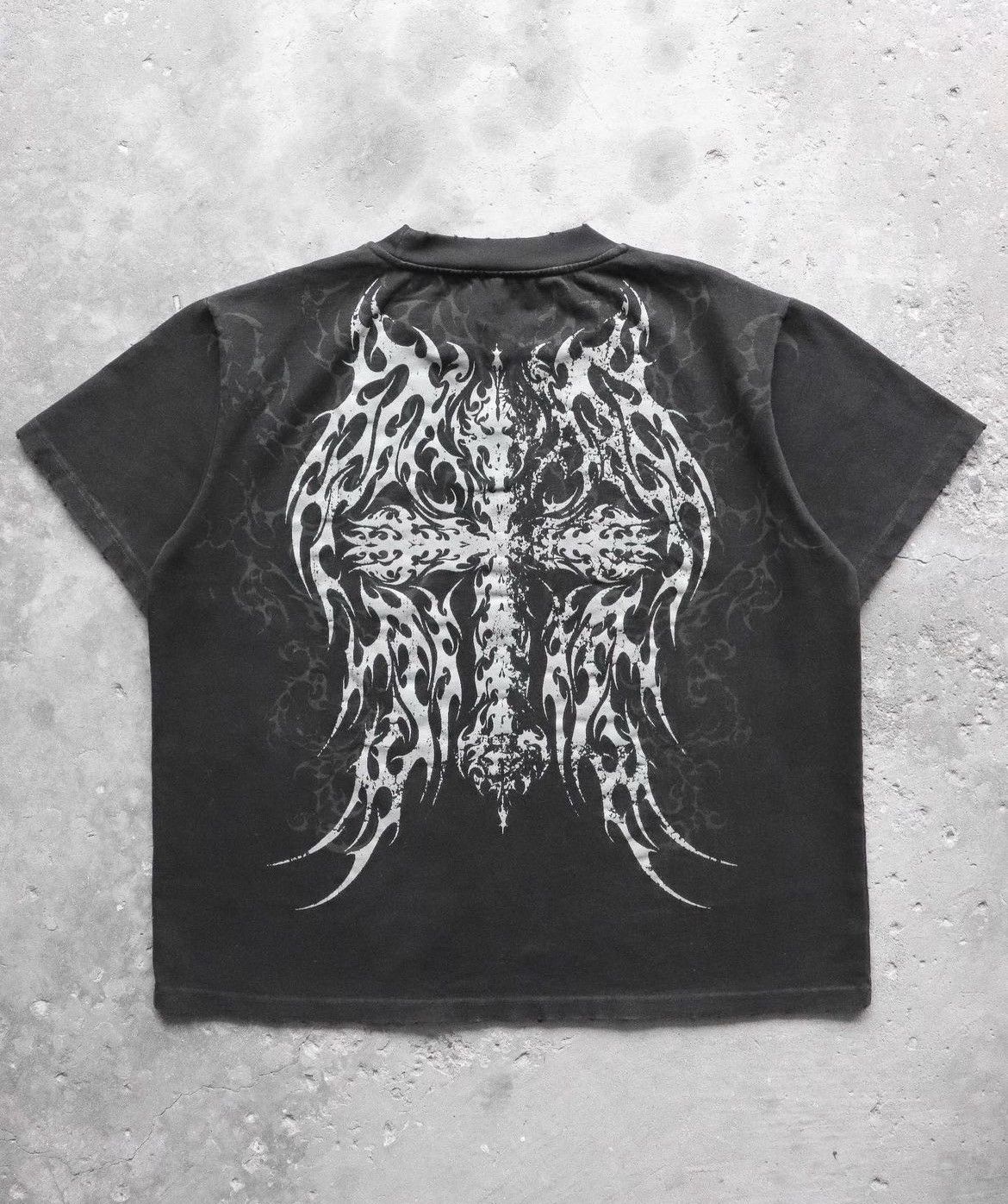 image of Affliction Onlycurse “Rapture” Tee Black Size Large, Men's