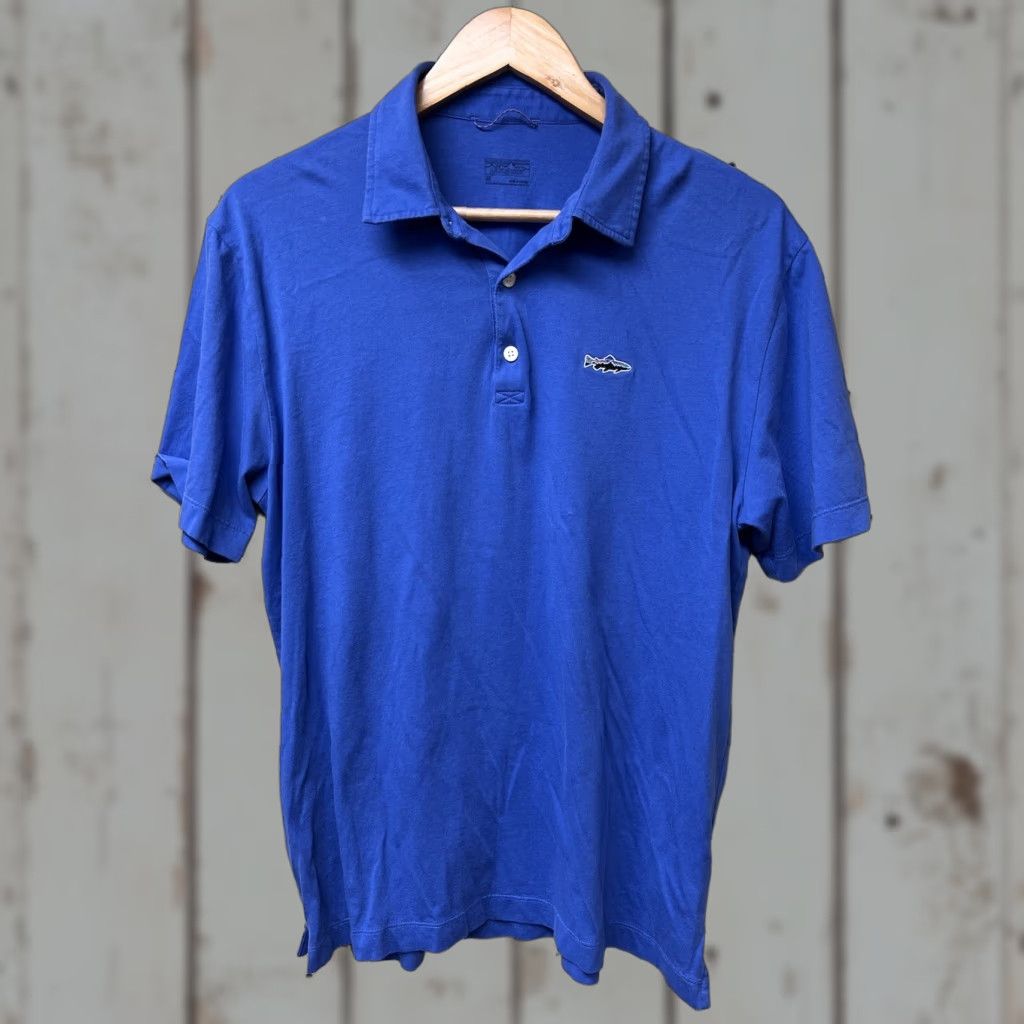 Patagonia Patagonia Polo Shirt Men’s Medium Blue Logo Performance Trout Fish Outdoor Size US M / EU 48-50 / 2 - 1 Thumbnail