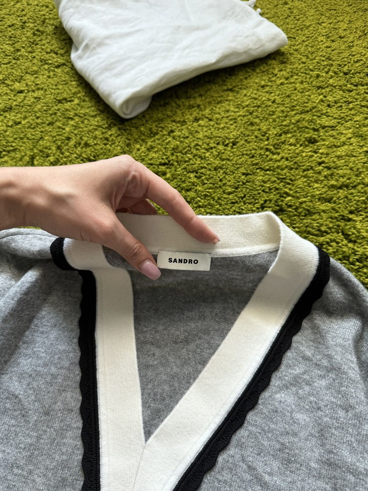 Designer × Sandro Sandro wool oldmoney style sweater Size S / US 4 / IT 40 - 2 Thumbnail