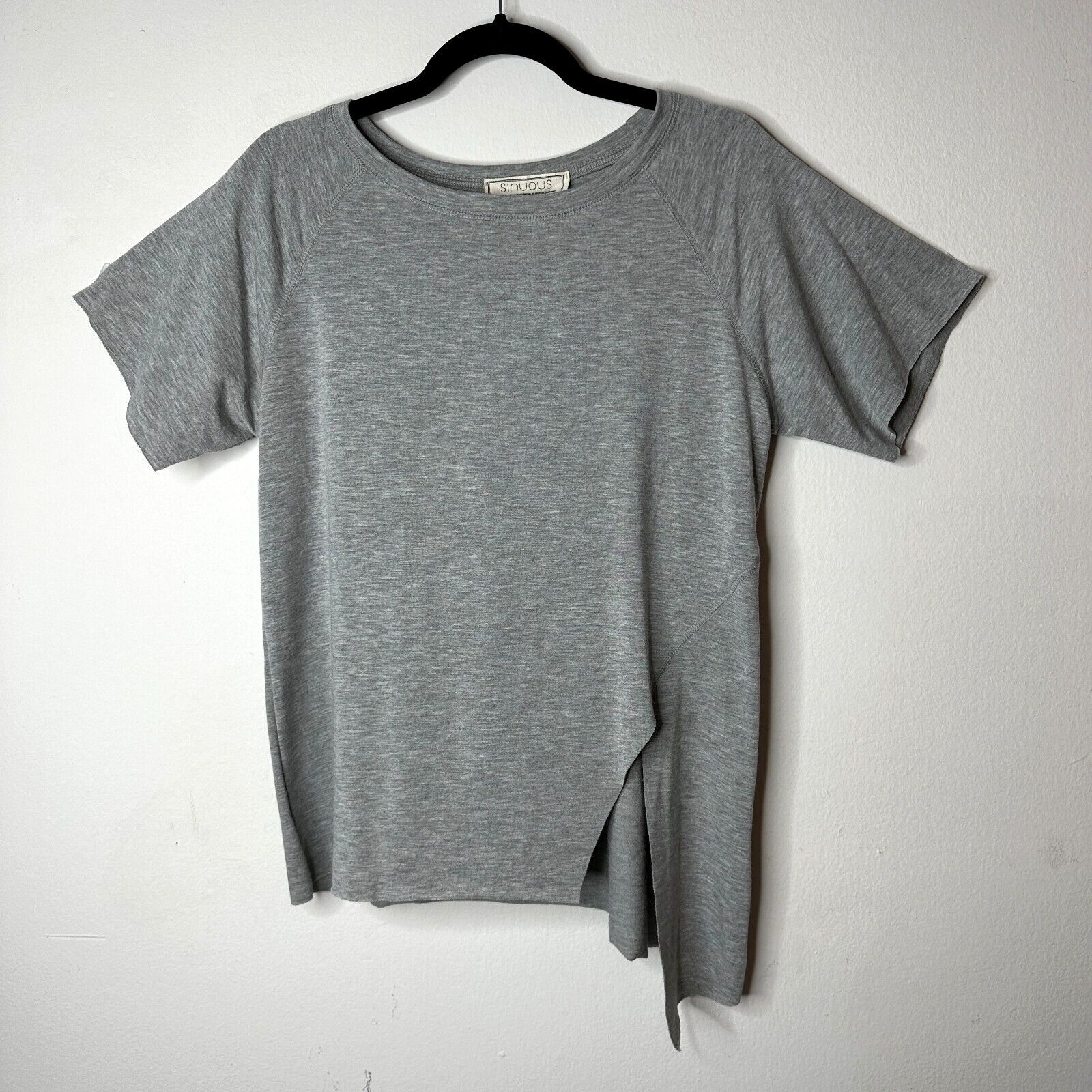 Other Sinuous Casual Gray Asymmetrical Hem Tee Round Neck M Size M / US 6-8 / IT 42-44 - 1 Thumbnail