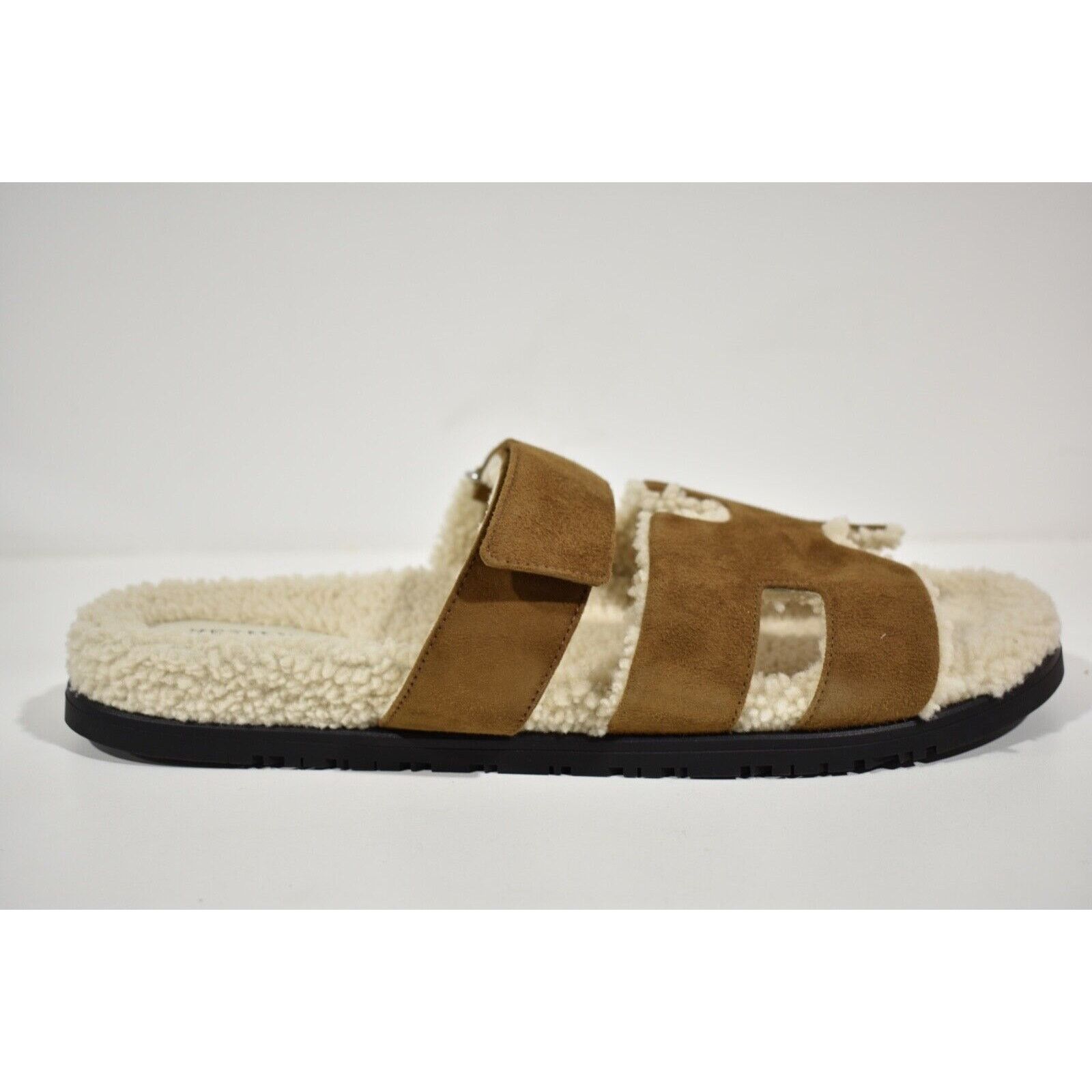 Hermes Hermes Chypre Sandal Mens Suede Fur Slip On Flat 43 10 Size US 10 / EU 43 - 2 Thumbnail
