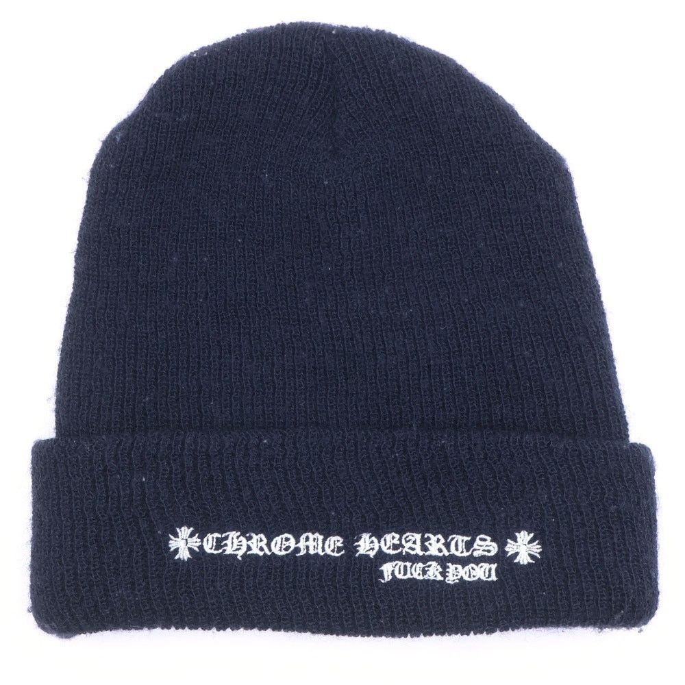 Chrome Hearts Chrome Hearts Wool Watch Cap Black Beanie Hat Size ONE SIZE - 2 Thumbnail