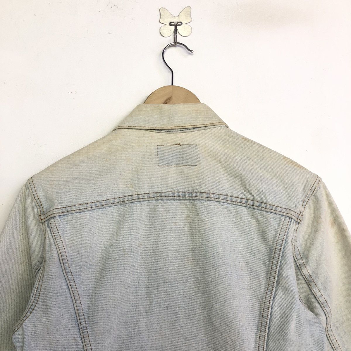 Levi's × Vintage Vintage Levis Light Wash Denim Trucker Jacket Size US S / EU 44-46 / 1 - 10 Thumbnail