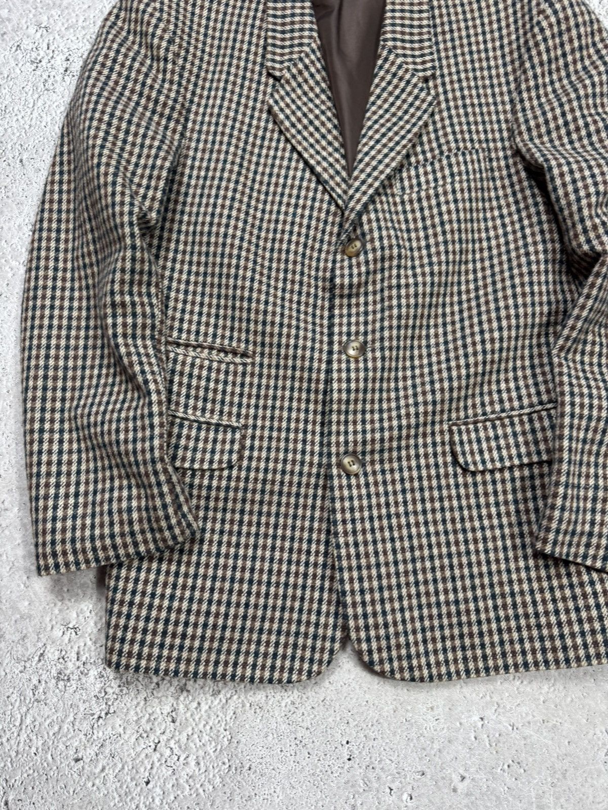 Other Vintage Wool Blend Plaid Blazer Jacket Made In Britain Size US M / EU 48-50 / 2 - 3 Thumbnail