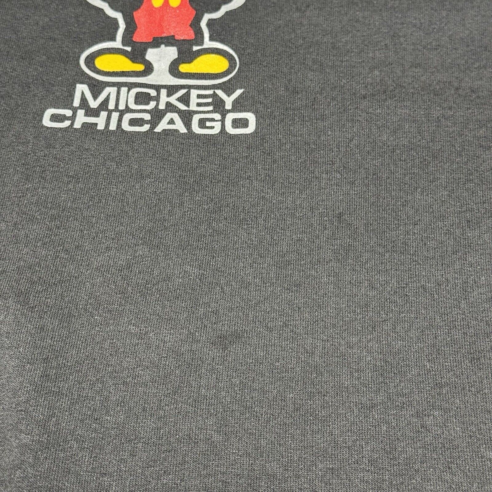 Vintage Vintage Mickey Mouse Chicago Sweatshirt Mens XL Faded Black Size US XL / EU 56 / 4 - 5 Thumbnail