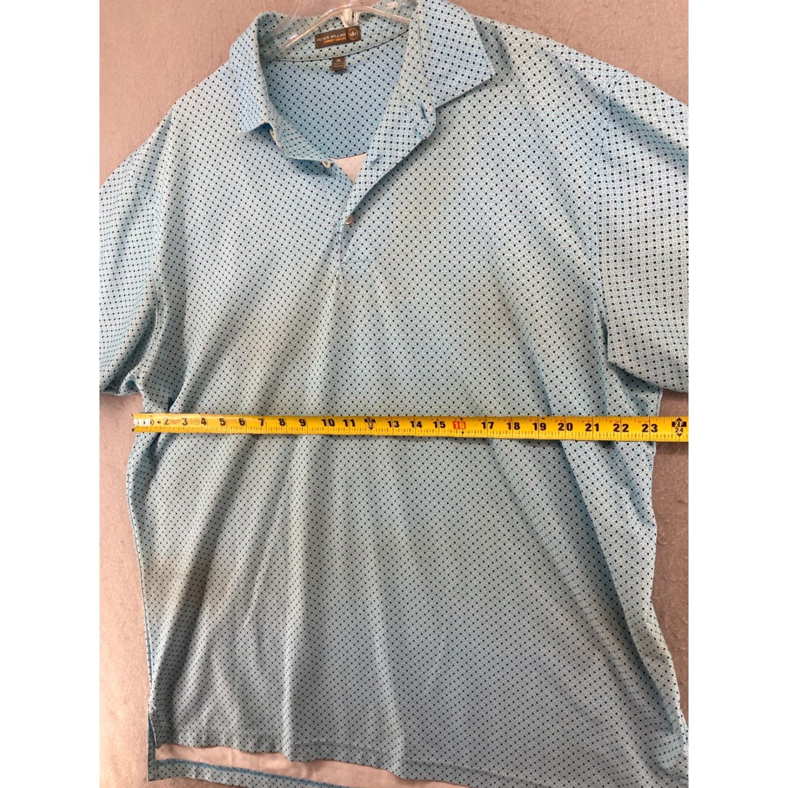 Peter Millar Peter Millar Mens Polo Shirt XL Blue Summer Comfort Stretch Spots Polo Shirt Peter Millar Mens XL Blue Summer Comfort Stretch Spots Size US XL / EU 56 / 4 - 2 Thumbnail