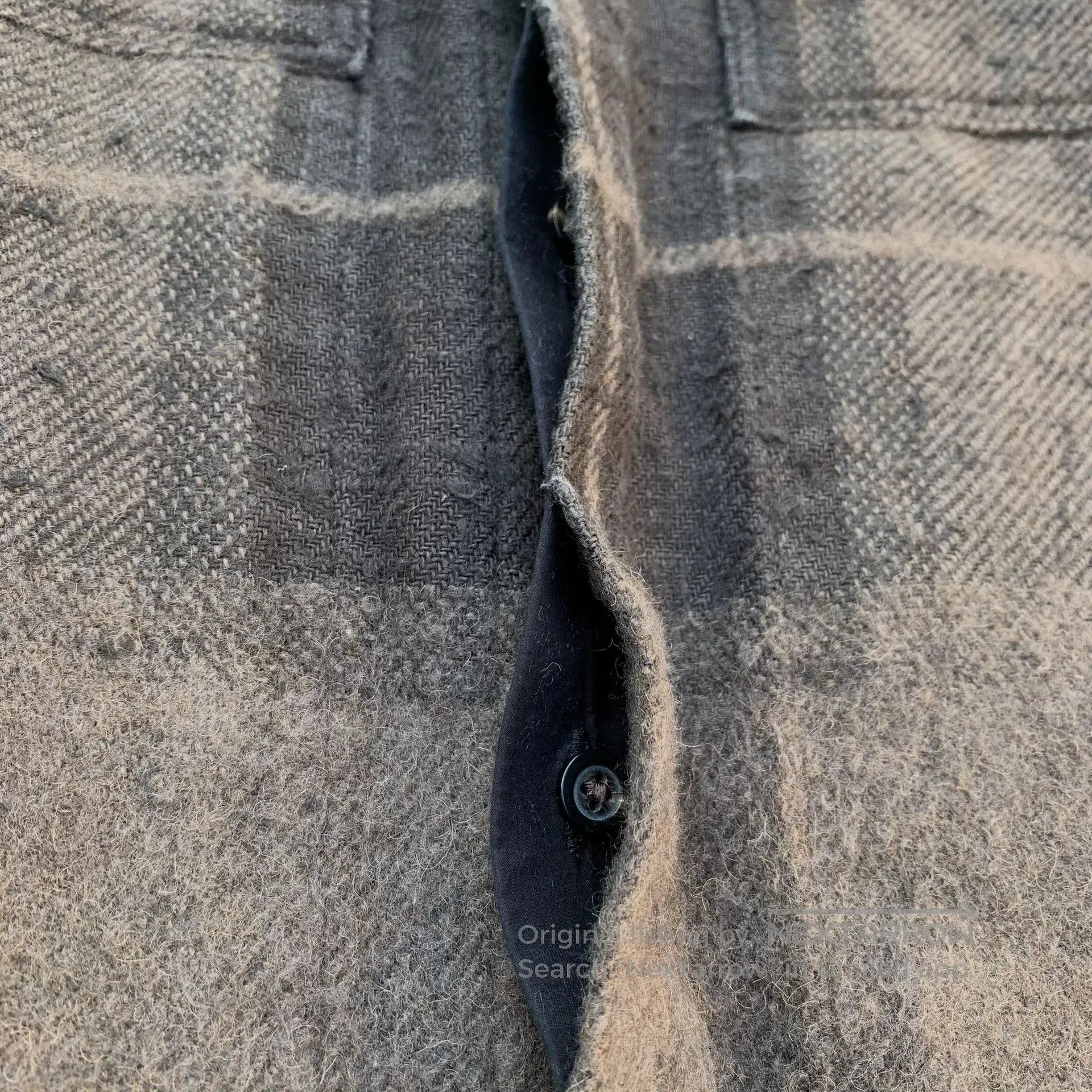 Rick Owens Rick Owens Brown Plaid Wool Shirt. Size US M / EU 48-50 / 2 - 2 Thumbnail