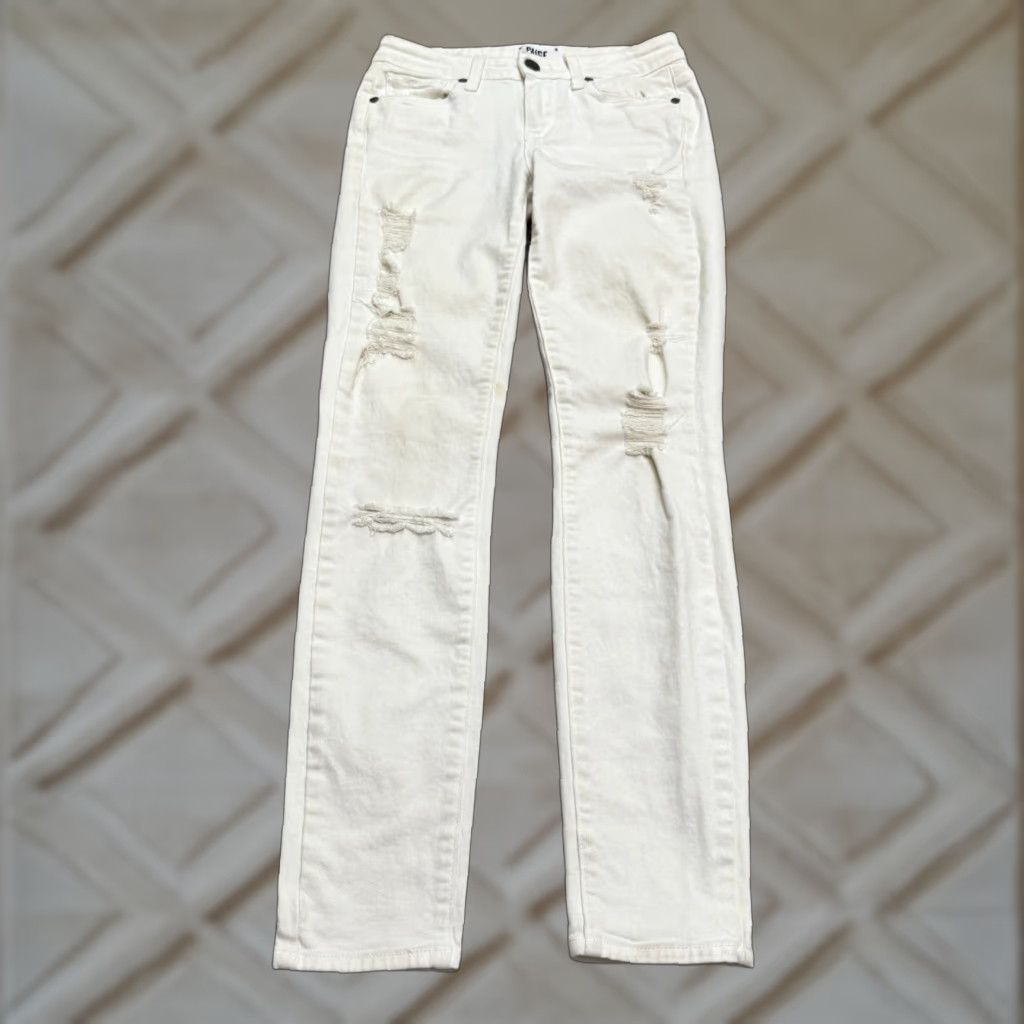 Paige Paige Verdugo Jeans Womens 24 Denim Skinny Slim Low Rise White 5-Pocket City Streetwear Modern Jeans Size 42" / US 20 - 1 Thumbnail