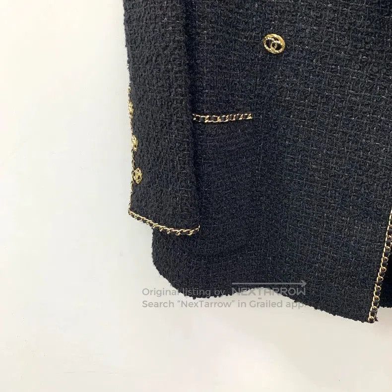 Chanel Chanel 23B Wool Tweed Double-Breasted Coat. Size US XXS / EU 40 - 4 Thumbnail