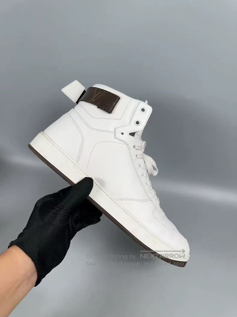 Louis Vuitton Louis Vuitton White riboli high-top casual shoes Size US 7 / EU 40 - 7 Thumbnail