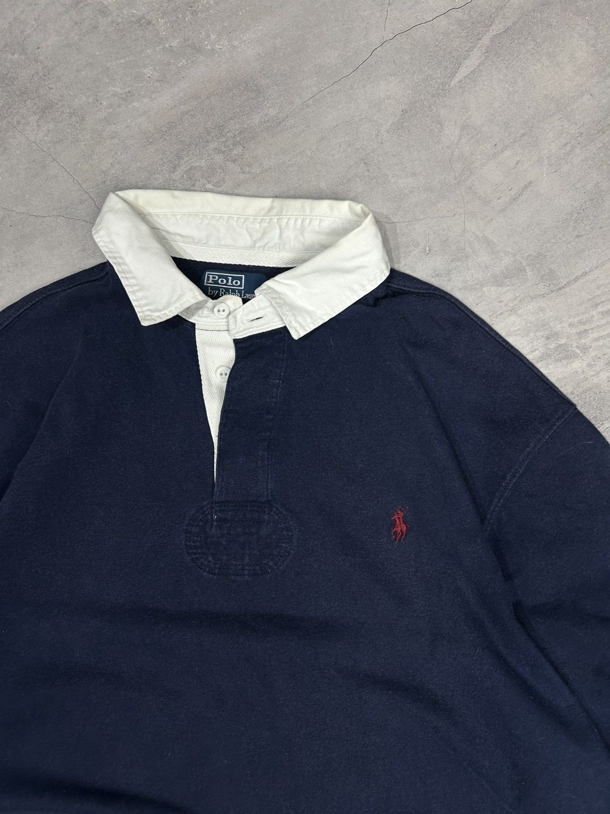 Polo Ralph Lauren Vintage 90s Polo Ralph Lauren Striped Longsleeve Rug Size US XXL / EU 58 / 5 - 4 Thumbnail