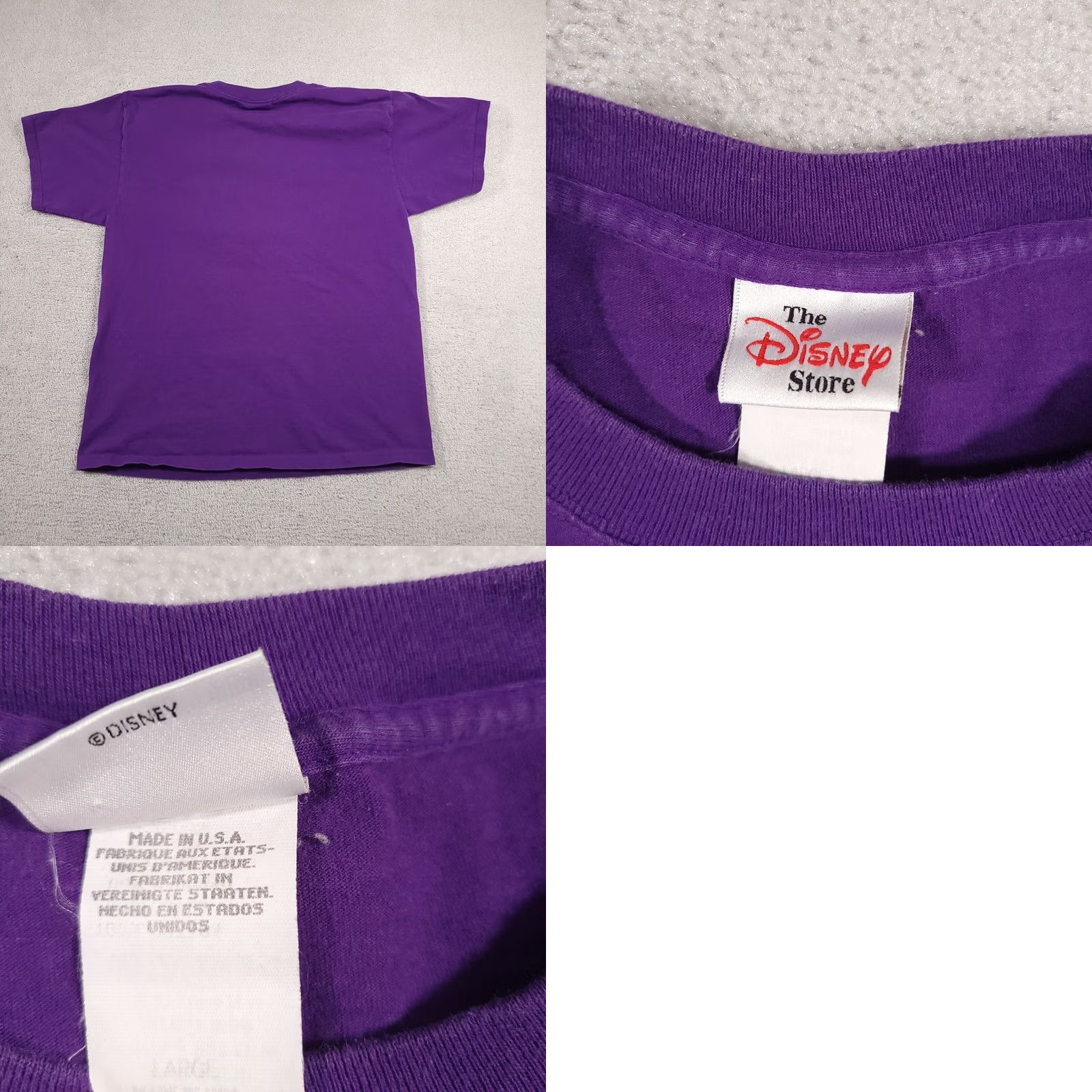 Disney VINTAGE Disney The Disney Store Eeyore T-Shirt Adult L Purple Embroidered USA Shirt Mens 90s Cartoon Size US L / EU 52-54 / 3 - 9 Thumbnail