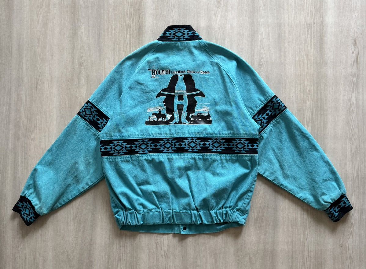 The Mountain Vtg Walls Mountain Aztec Bomber Sz M Houston Rodeo Size US M / EU 48-50 / 2 - 1 Thumbnail