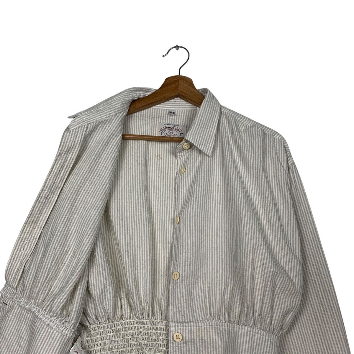 Armani ARMANI JEANS Women's Striped Crop Jacket #2267-C100 Size L / US 10 / IT 46 - 11 Thumbnail
