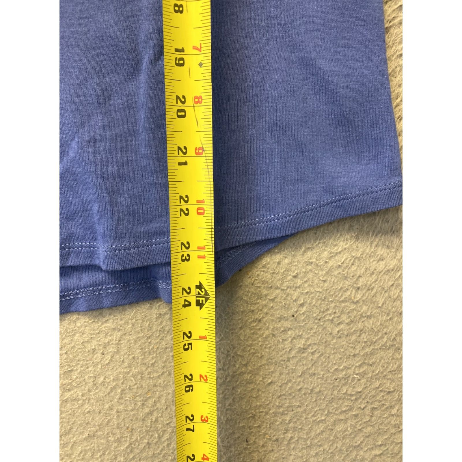 Vintage VINTAGE Chico's Women's T-Shirt Size 1X Blue Casual Solid Cotton Modal Knit Long Sleeve Women's Top Size XL / US 12-14 / IT 48-50 - 4 Thumbnail