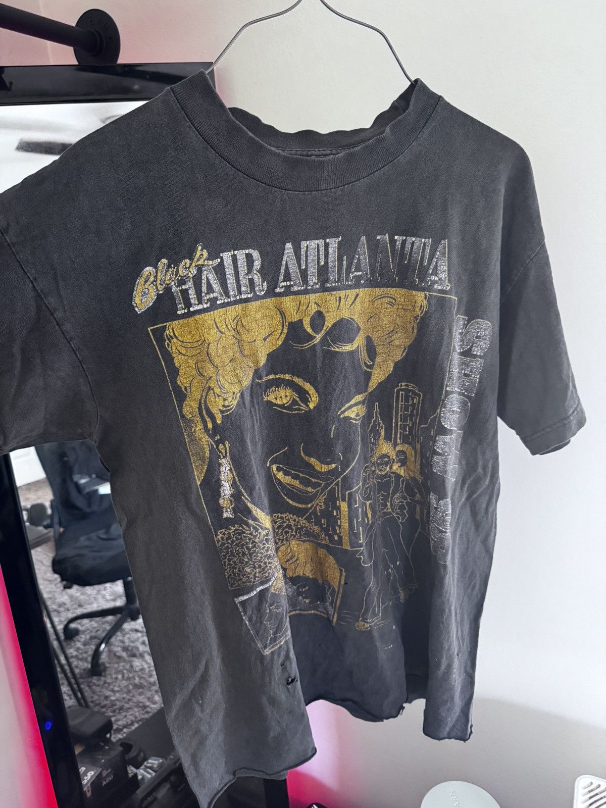 Other Vintage Black Hair Atlanta Show '98 Washed T Shirt Size US S / EU 44-46 / 1 - 1 Thumbnail