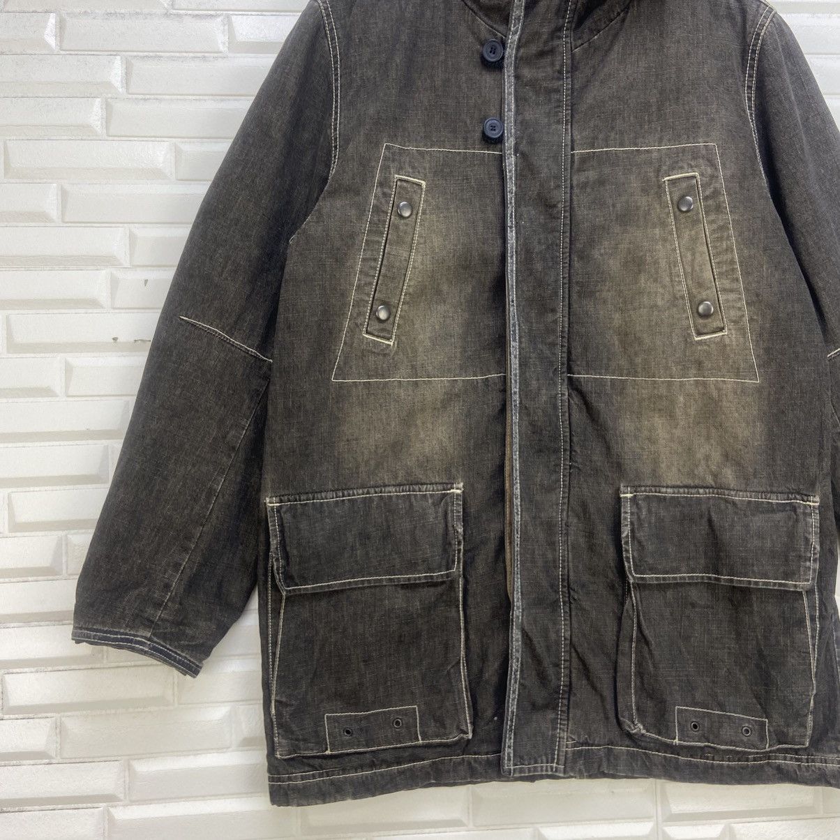 Japanese Brand Japanese Brand Allix Design Wear Denim Faux Fur Heavy Parka Size US M / EU 48-50 / 2 - 5 Thumbnail