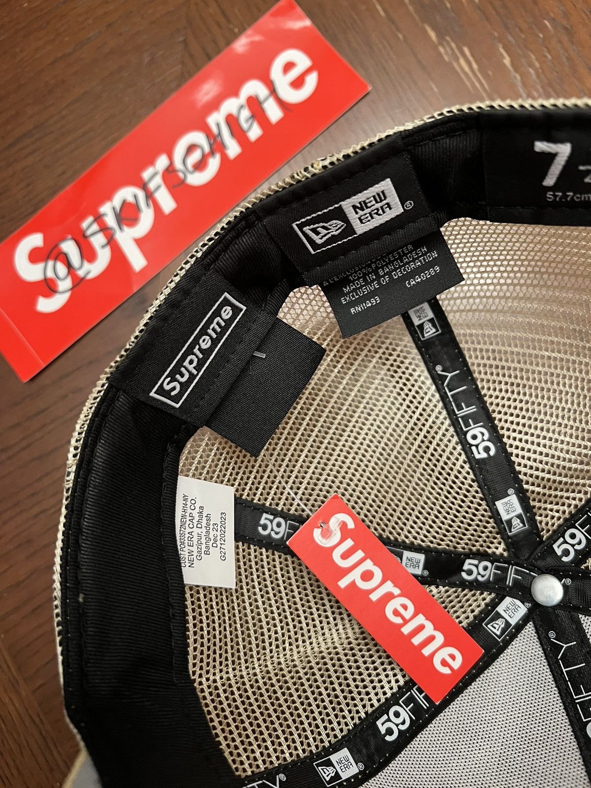 Supreme Supreme Box Logo Mesh Back New Era Cap 7 1/4 Size ONE SIZE - 5 Thumbnail