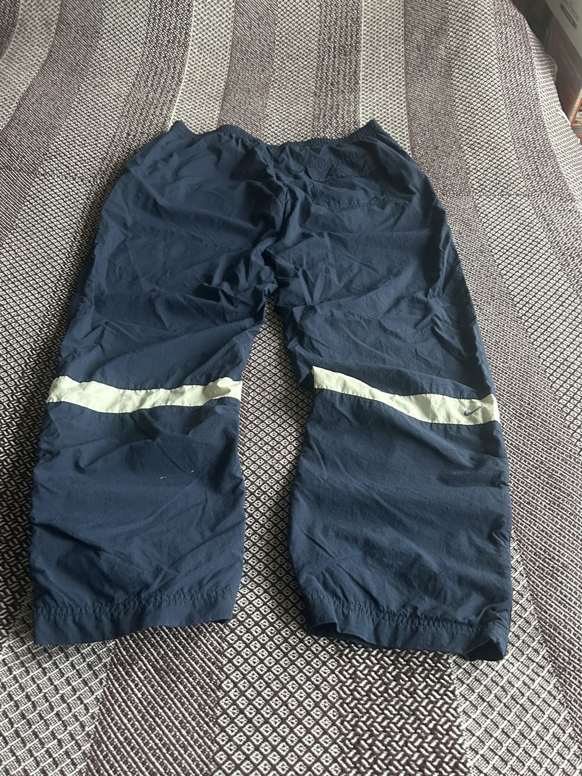 Nike Vintage 00s Nike Sportswear Mens Pants Blue Small Swoosh XL Size US 36 / EU 52 - 3 Thumbnail