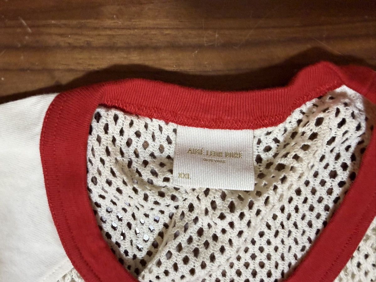 Aime Leon Dore Aime Leon Dore ALD Mesh Ringer Tee Pristine / Red Size XXL Size US XXL / EU 58 / 5 - 3 Thumbnail