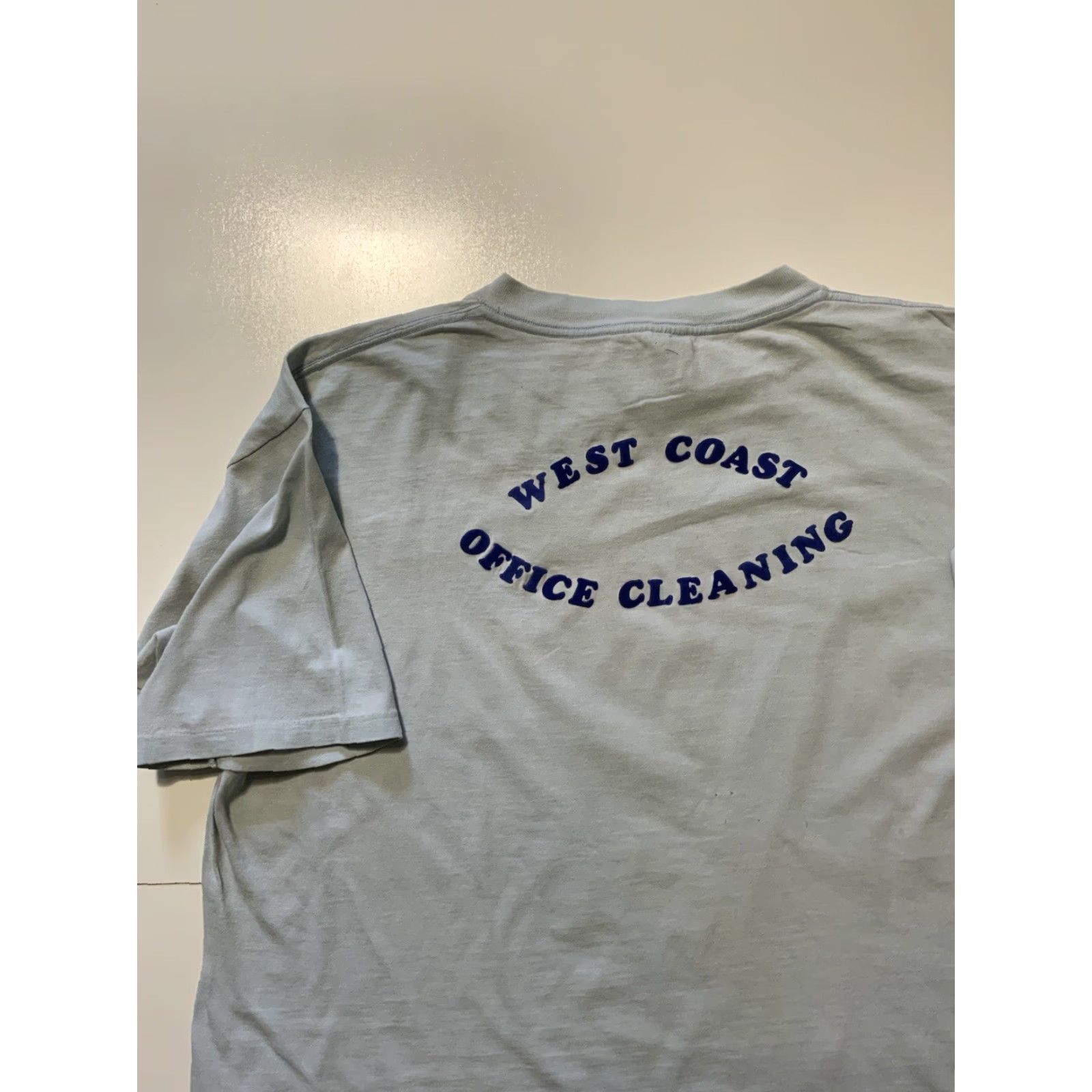 Vintage VINTAGE Westwood West Coast Office Cleaning Felt Appliqué T-Shirt XL Mens Women? Size US XL / EU 56 / 4 - 4 Thumbnail
