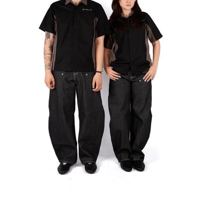 Raizen Balloon Pleated Raw Denim