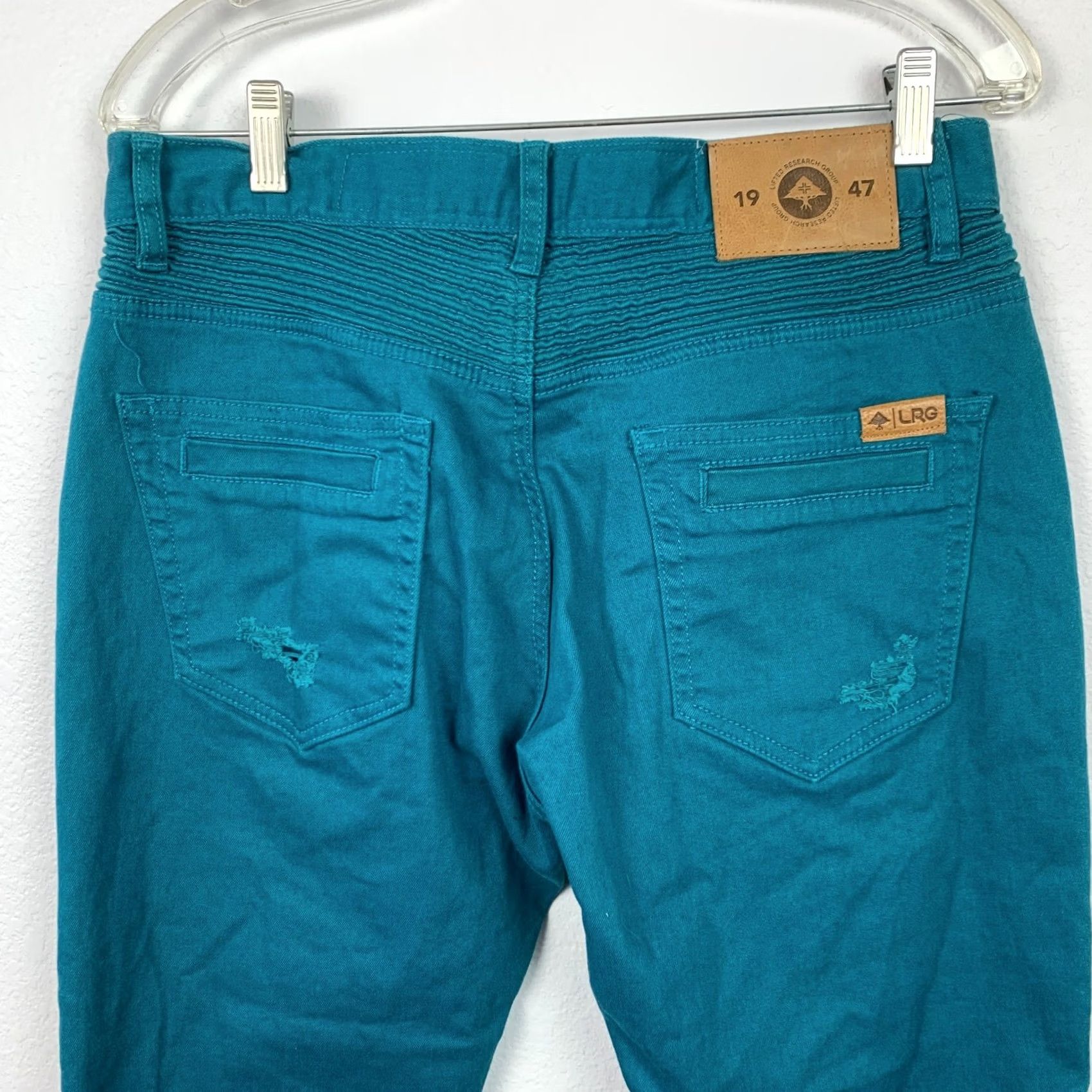 Vintage LGR Ocean Blue Teal True Tapered Jeans Size 32 Mens Regular 31in Inseam Size US 32 / EU 48 - 6 Thumbnail