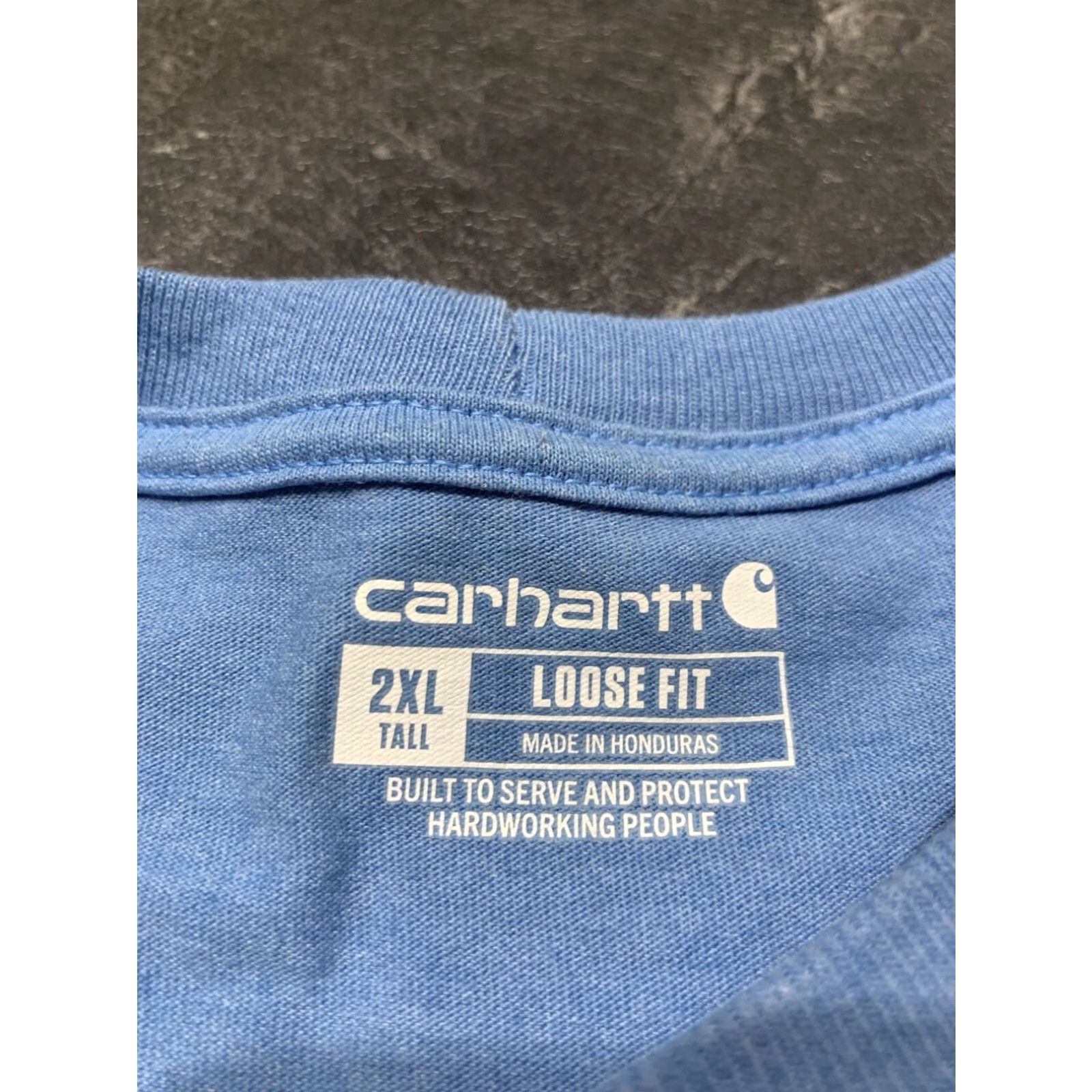Carhartt Carhartt Blue Crewneck Short Sleeve Sweatshirt Men's 2XL Size US XXL / EU 58 / 5 - 5 Thumbnail