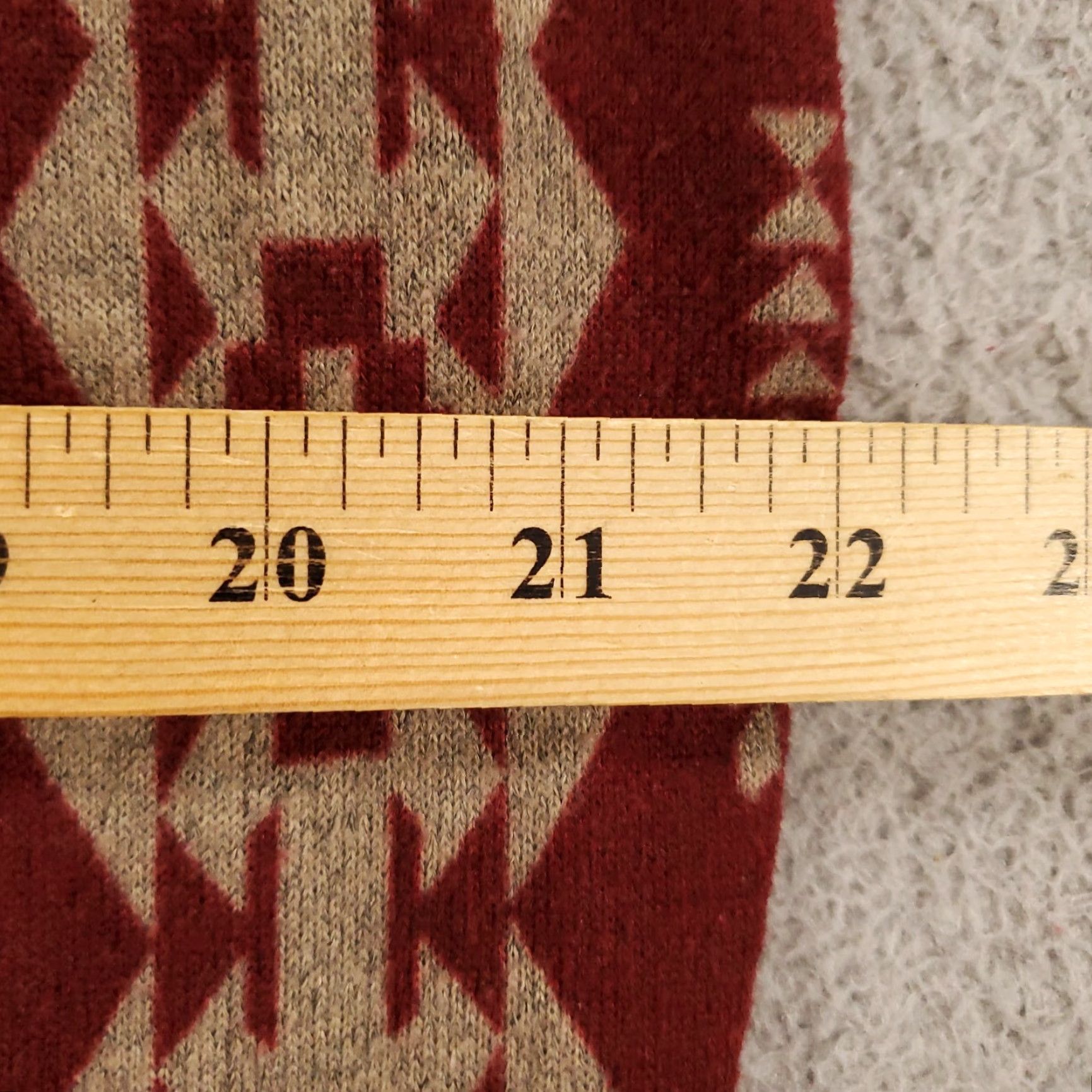 Vintage Womens Cardigan Duster Long Open Front Lighweight USA Burgundy Tan Medium Size M / US 6-8 / IT 42-44 - 6 Thumbnail