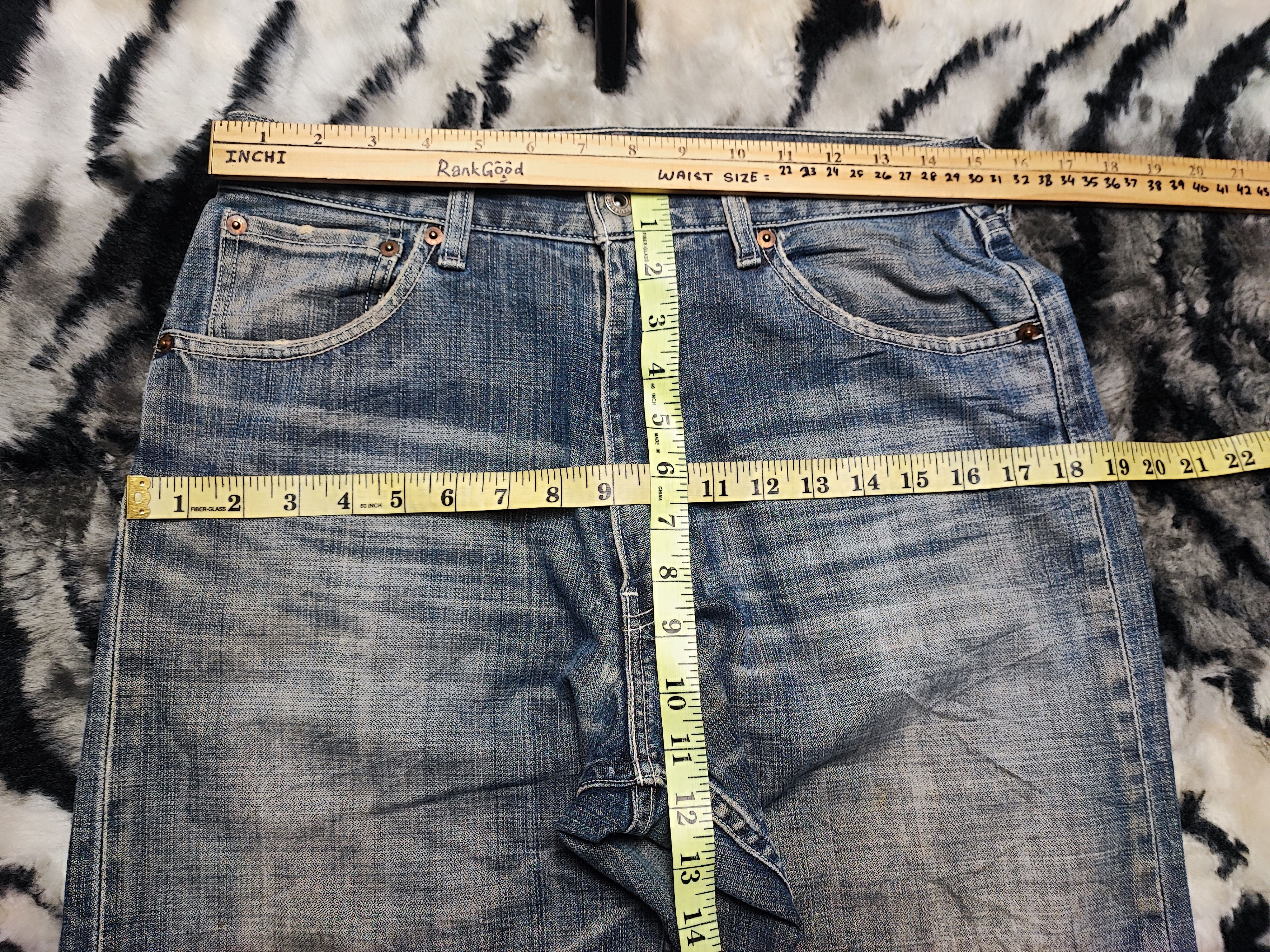 Levi's Vintage Levis 504 Jerky Tag Thrashed ERD Grunge Chrome 30x32 Size US 30 / EU 46 - 12 Thumbnail